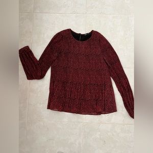 Zara leopard print top
